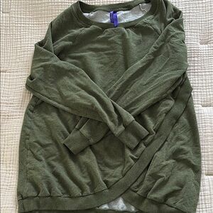 Maternity and Nursing Green Long Sleeve Sweater